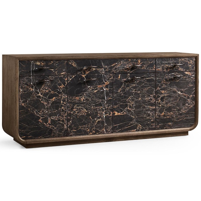 Stone Ridge Marble Credenza Dark