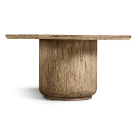 Stone Ridge Round Dining Table Light 60