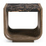 Stone Ridge Marble Side Table Dark