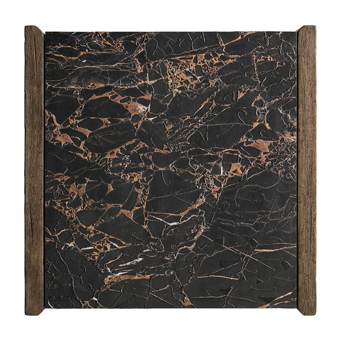 Stone Ridge Marble Side Table Dark