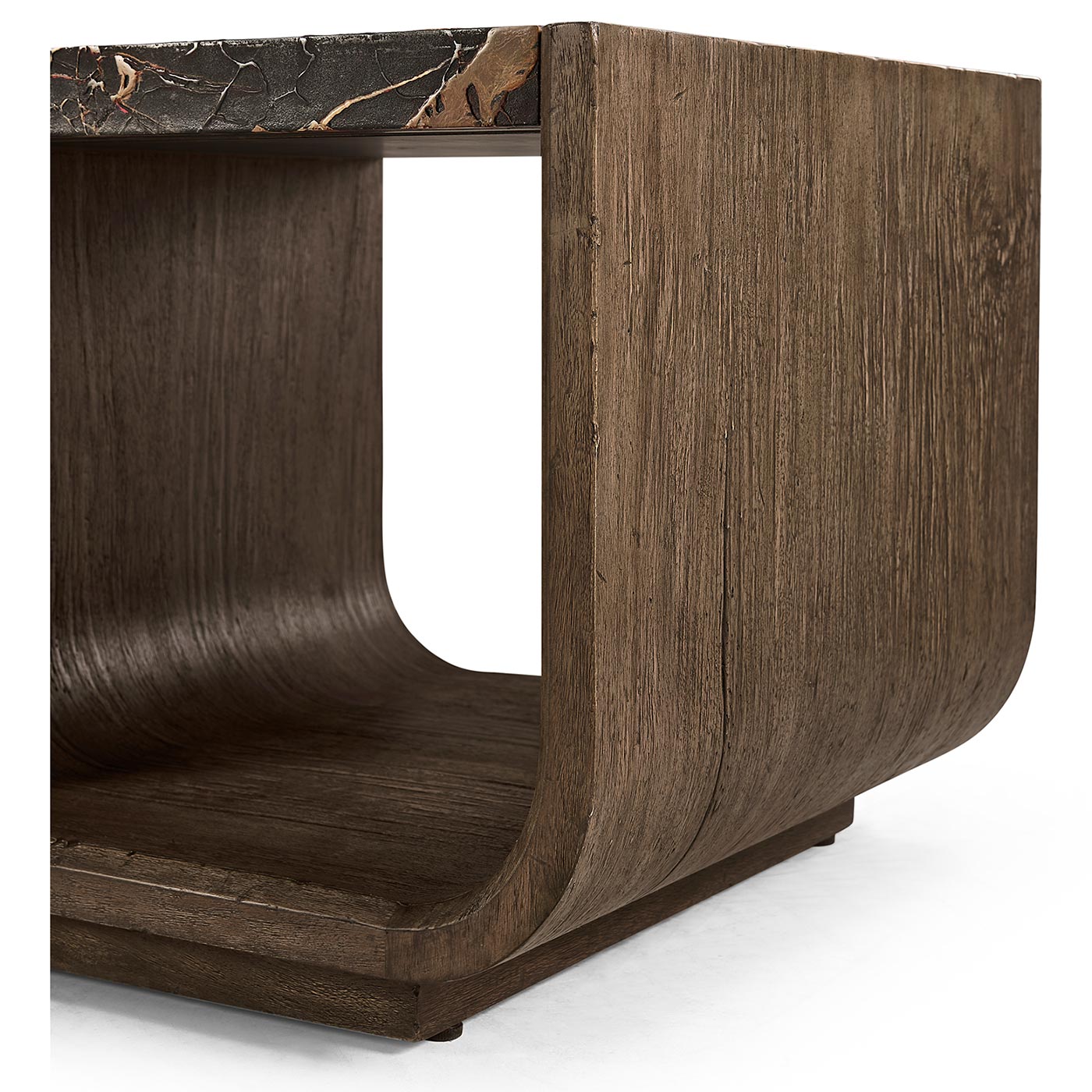 Stone Ridge Marble Side Table Dark