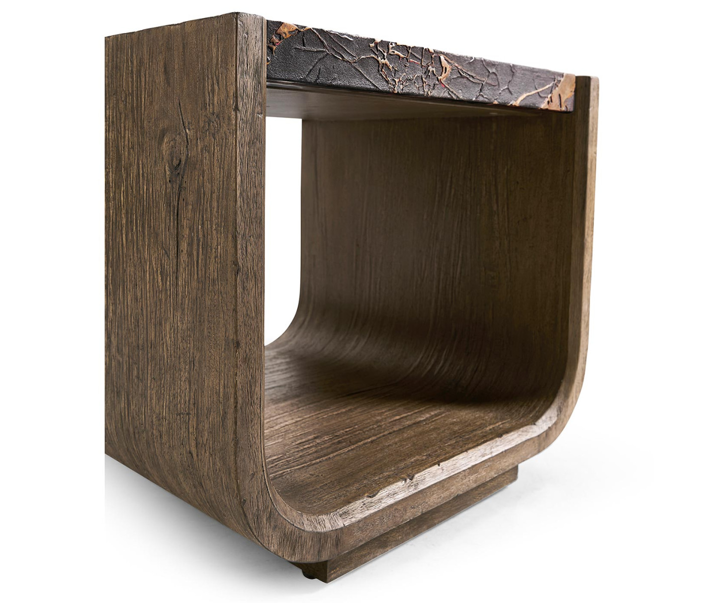 Stone Ridge Marble Side Table Dark