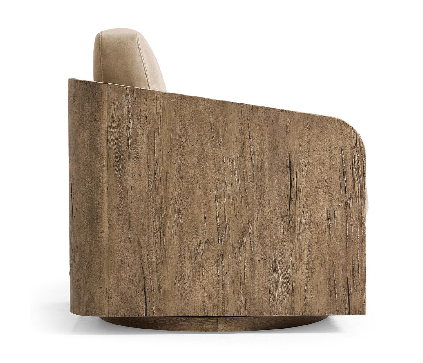 Stone Ridge Leather & Hide Swivel Occasional Chair Light