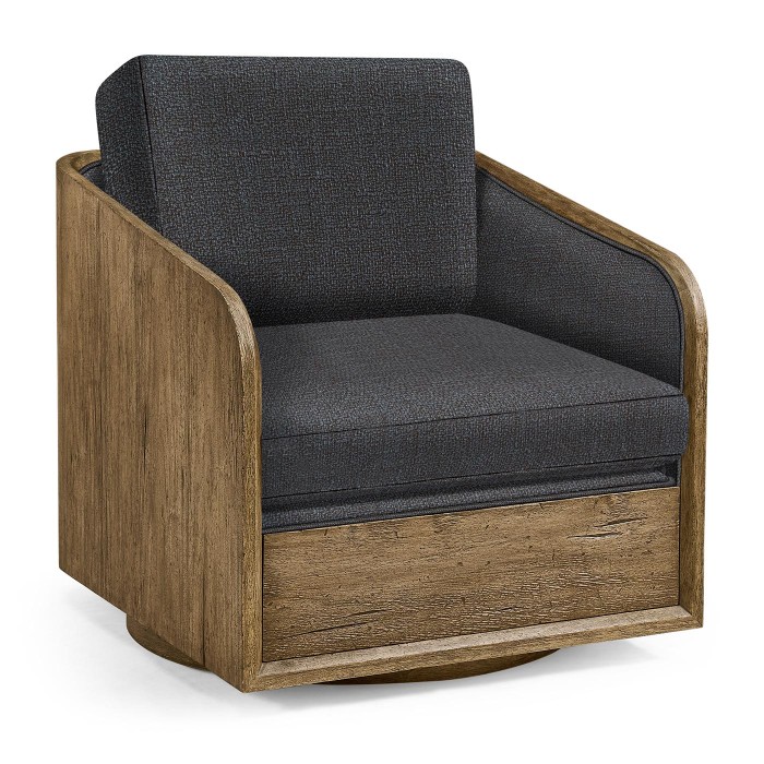 Stone Ridge Upholstered Swivel Occasional Chair Light
