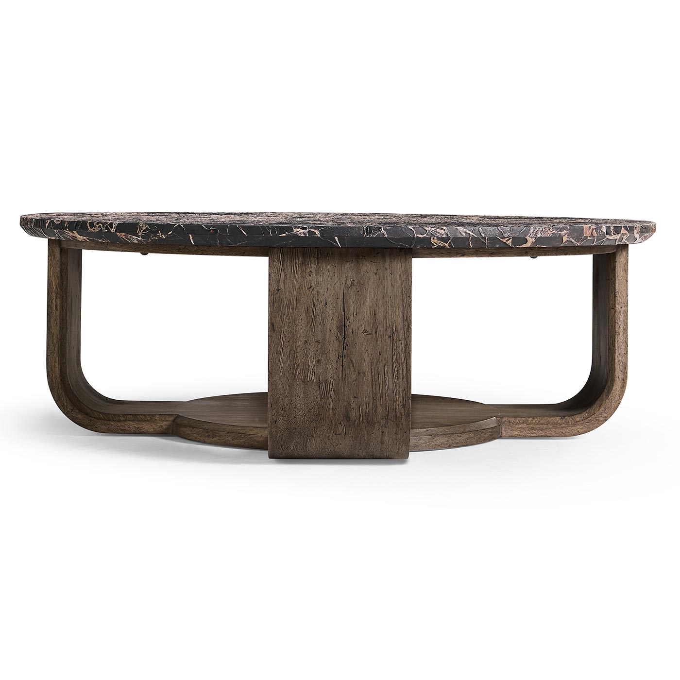 Stone Ridge Round Marble Cocktail Table Dark
