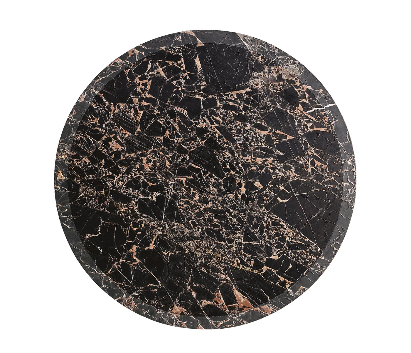 Stone Ridge Round Marble Cocktail Table Dark