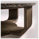Stone Ridge Round Marble Cocktail Table Dark