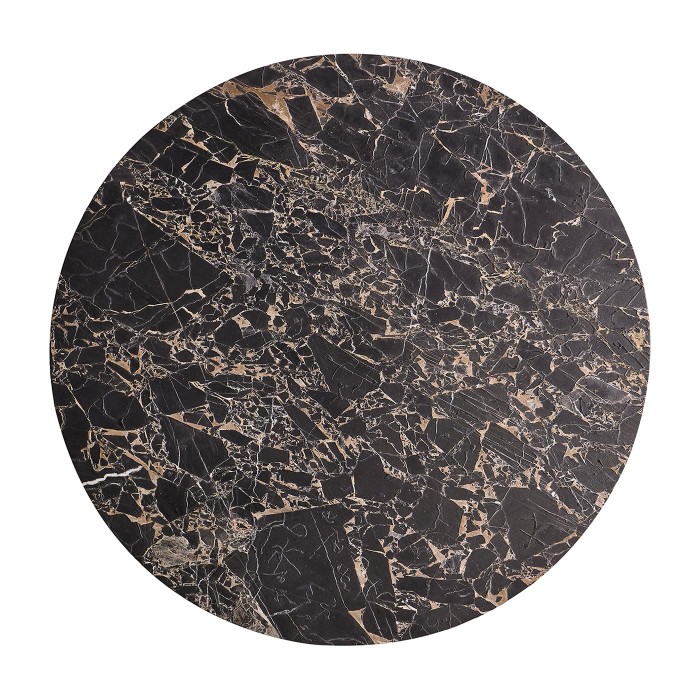 Stone Ridge Round Marble Cocktail Table Light