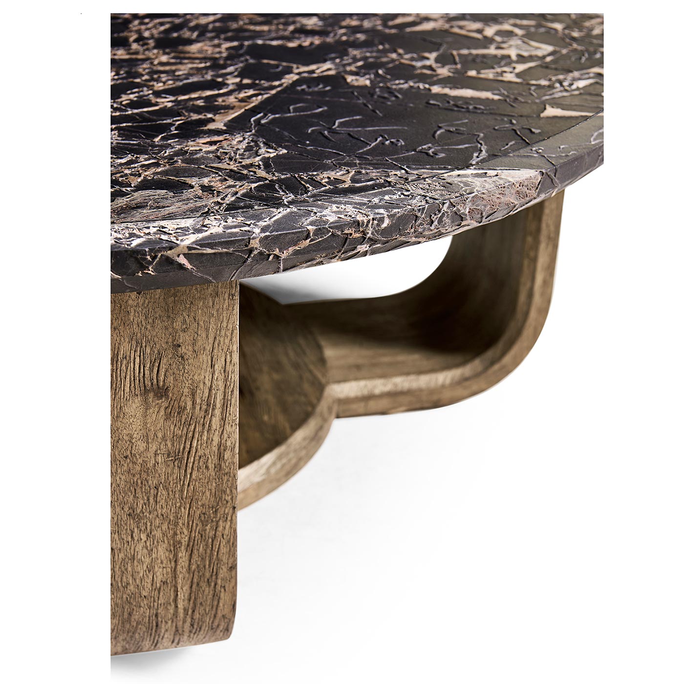 Stone Ridge Round Marble Cocktail Table Light