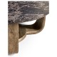 Stone Ridge Round Marble Cocktail Table Light