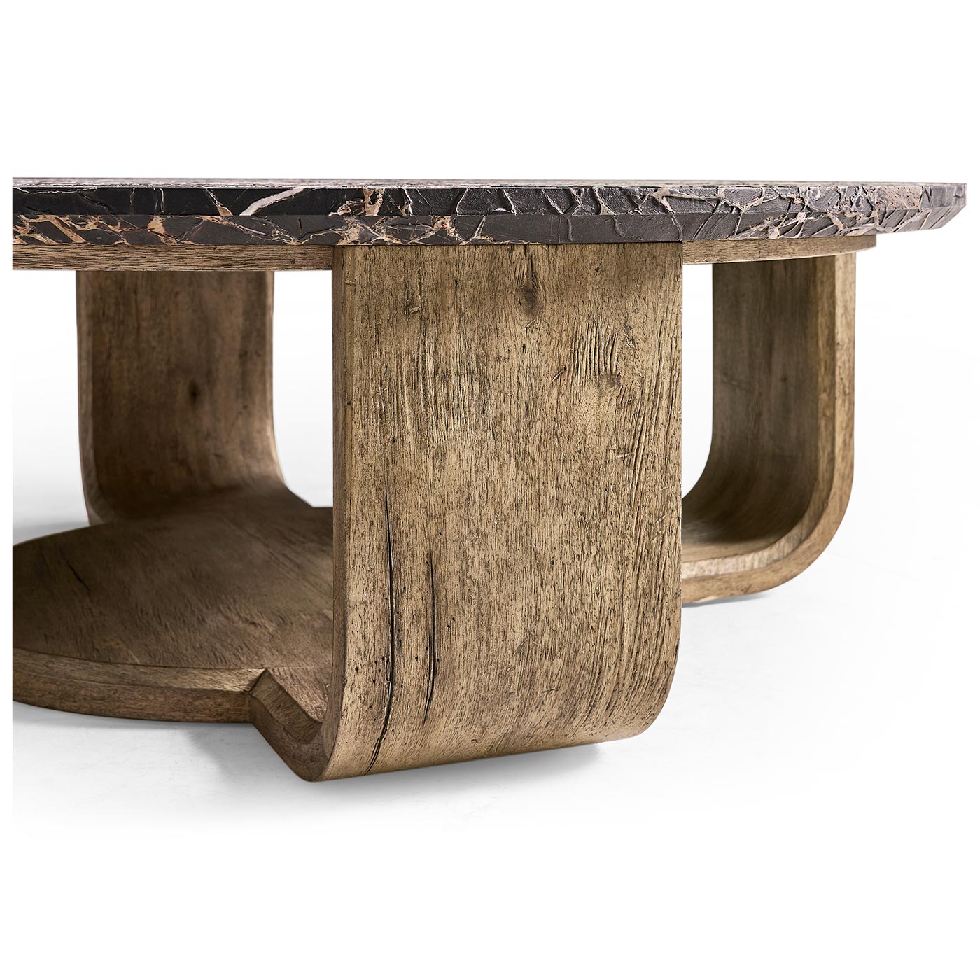 Stone Ridge Round Marble Cocktail Table Light