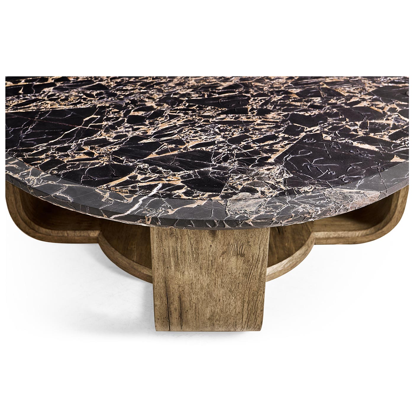 Stone Ridge Round Marble Cocktail Table Light