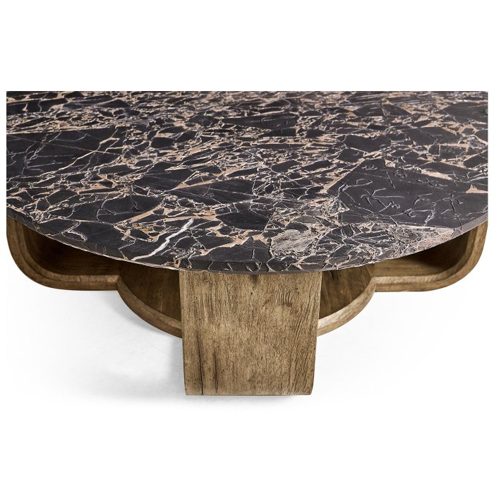 Stone Ridge Round Marble Cocktail Table Light
