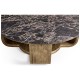 Stone Ridge Round Marble Cocktail Table Light