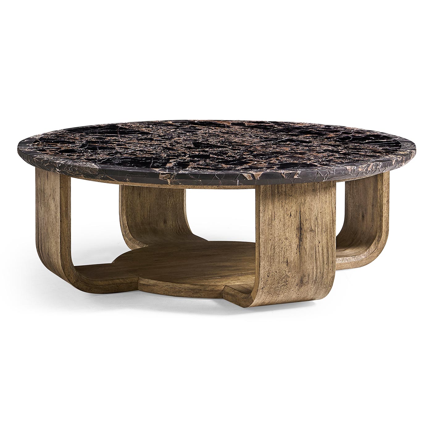 Stone Ridge Round Marble Cocktail Table Light