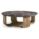 Stone Ridge Round Marble Cocktail Table Light