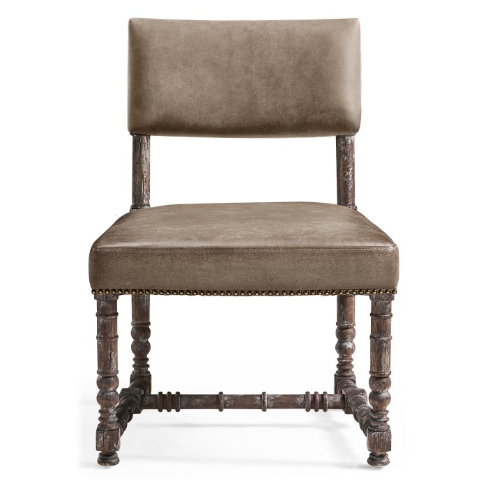 Caldera Oscura Leather Side Chair