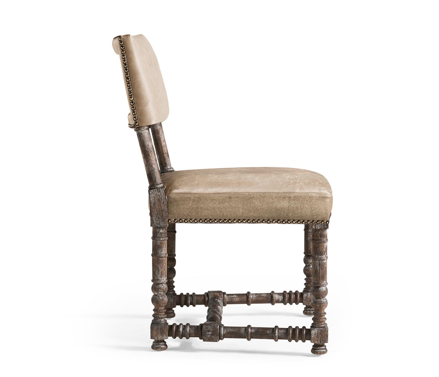 Caldera Oscura Leather Side Chair
