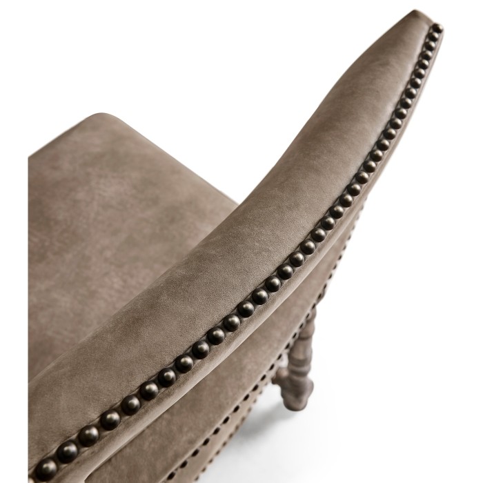 Caldera Oscura Leather Side Chair