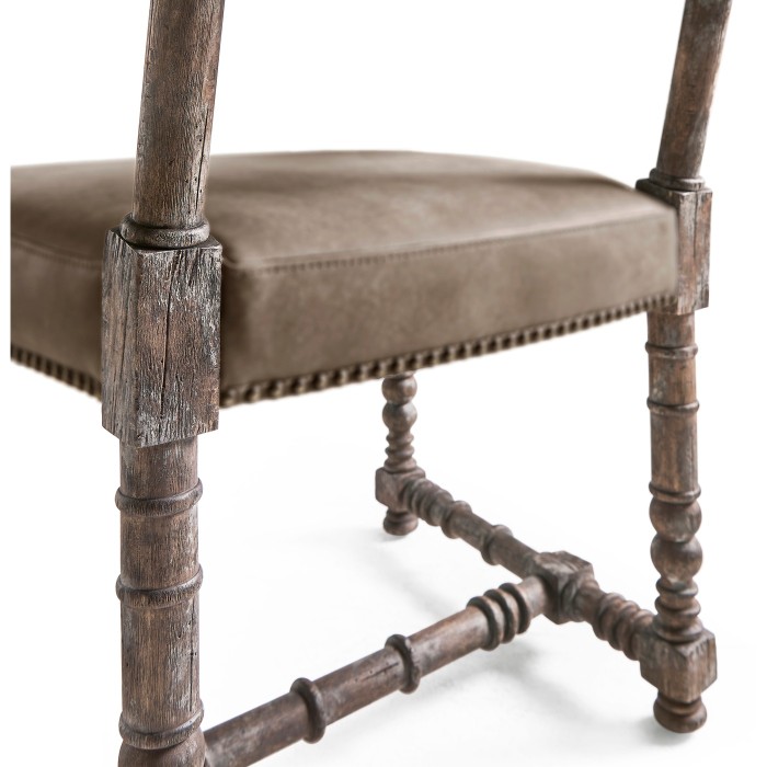 Caldera Oscura Leather Side Chair