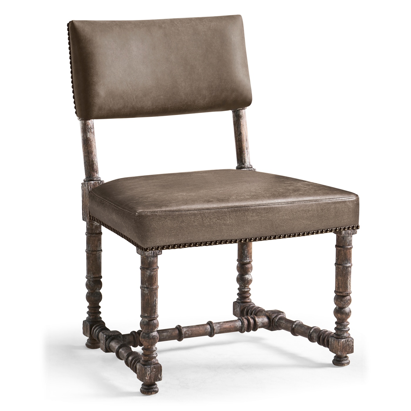 Caldera Oscura Leather Side Chair