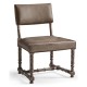 Caldera Oscura Leather Side Chair
