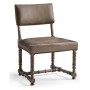 Caldera Oscura Leather Side Chair