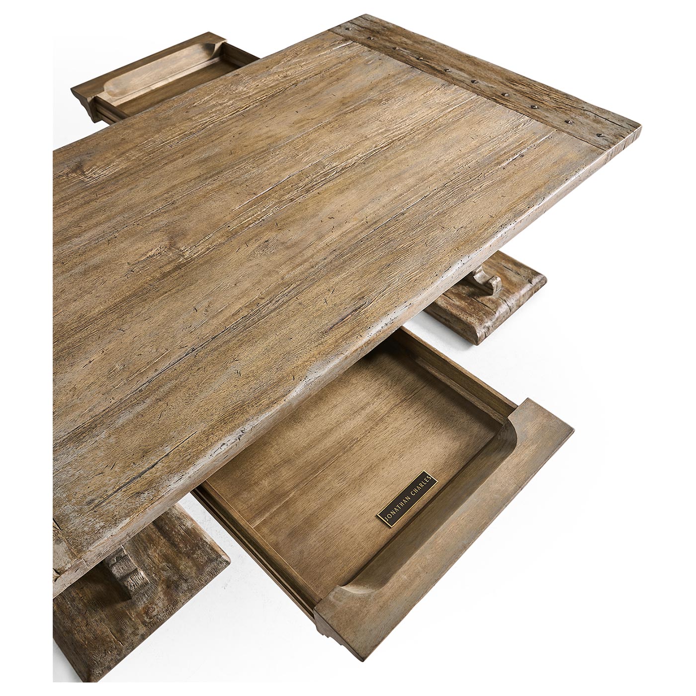 Caldera Pedestal-Base Cocktail Table