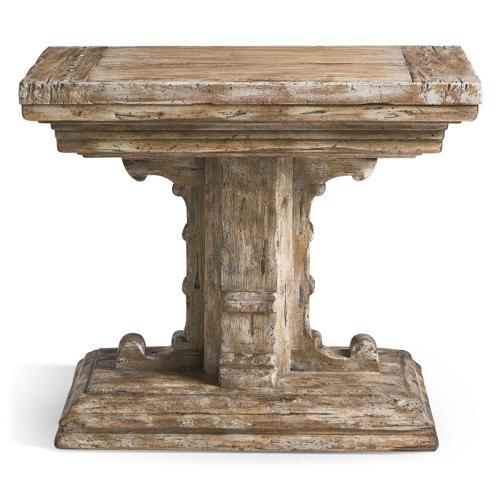 Caldera Pedestal-Base Side Table