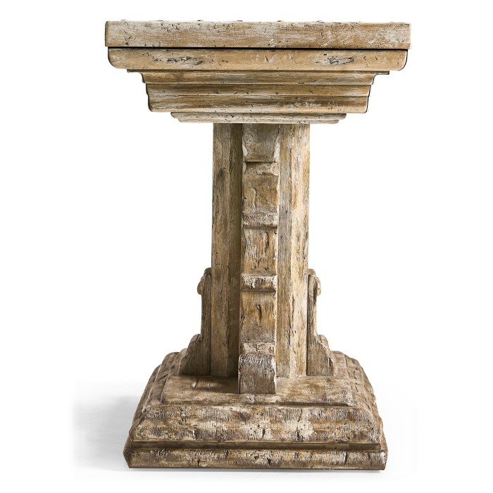 Caldera Pedestal-Base Side Table