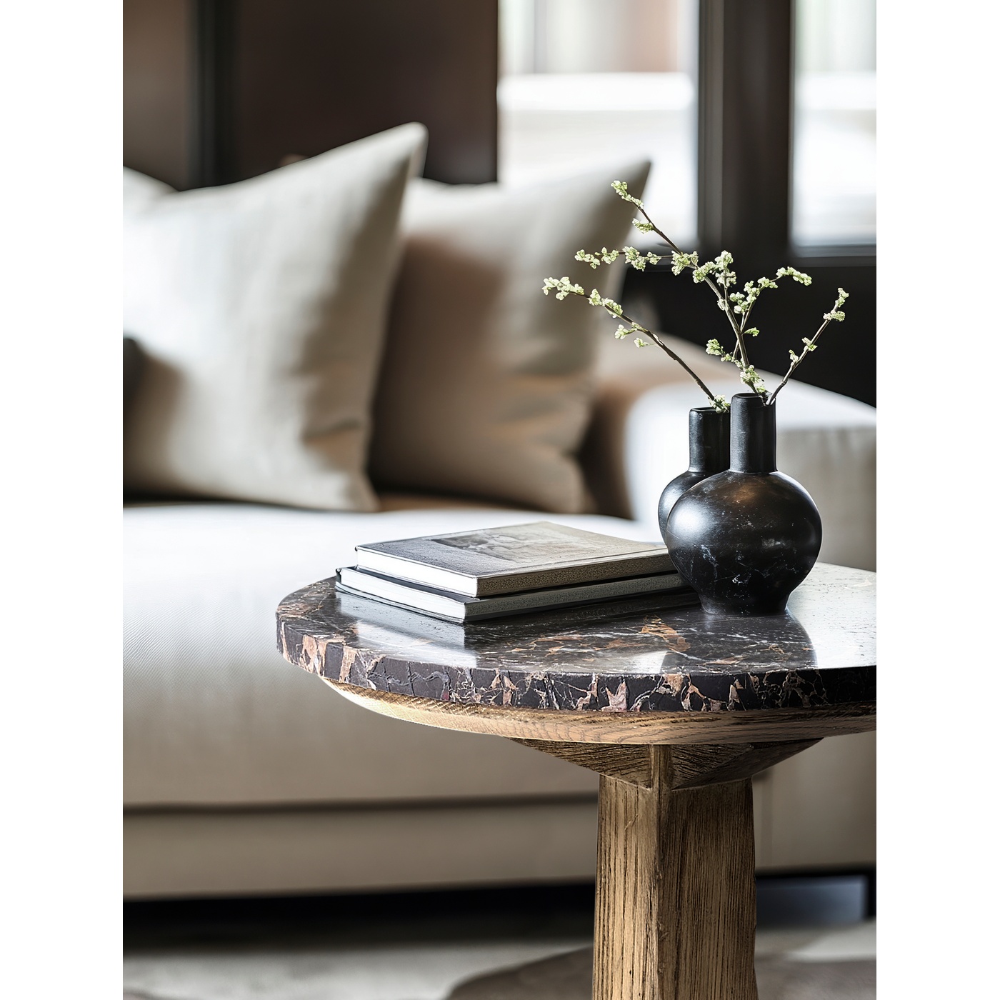 Echo Canyon Marble Side Table