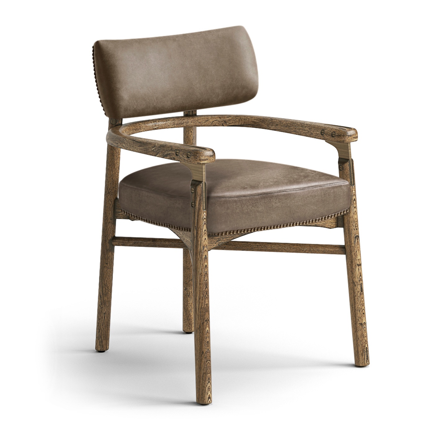 Stone Ridge Leather Dining Arm Chair