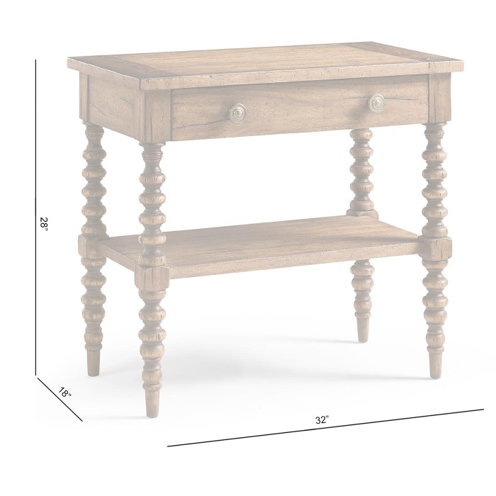 Tamarisk Open Nightstand