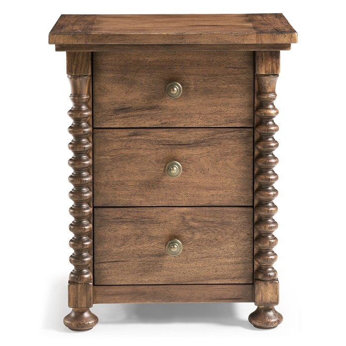 Tamarisk 3 Drawer Narrow Nightstand
