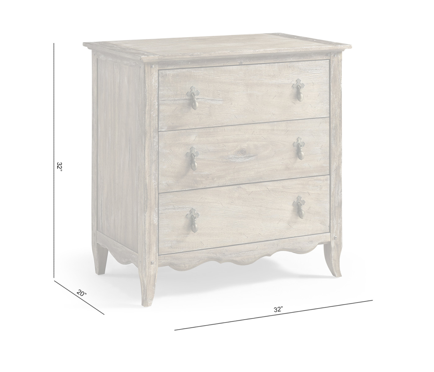 Caldera 3 Drawer Chest
