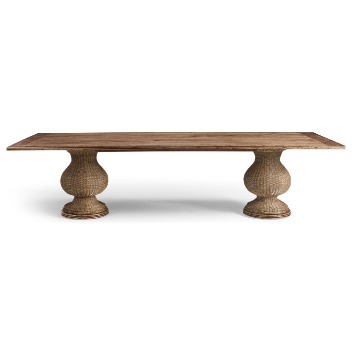 Palm Court Rattan Dining Table 120