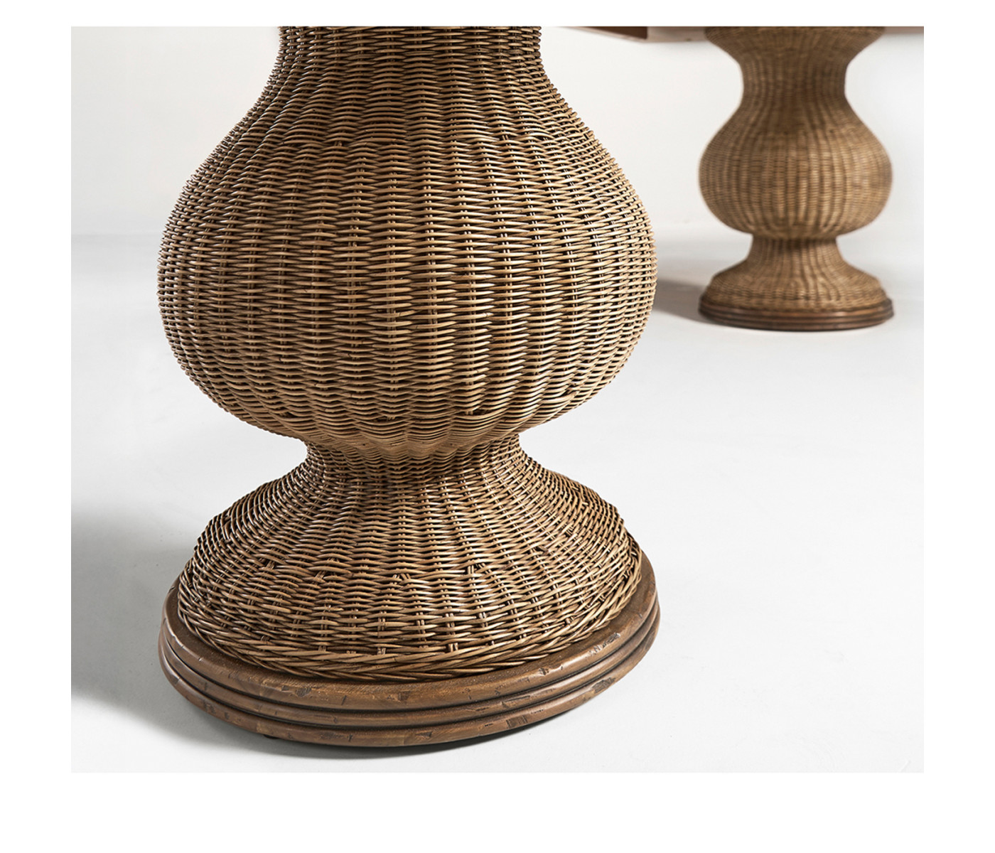 Palm Court Rattan Dining Table 120