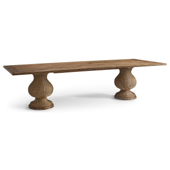 Palm Court Rattan Dining Table 120"