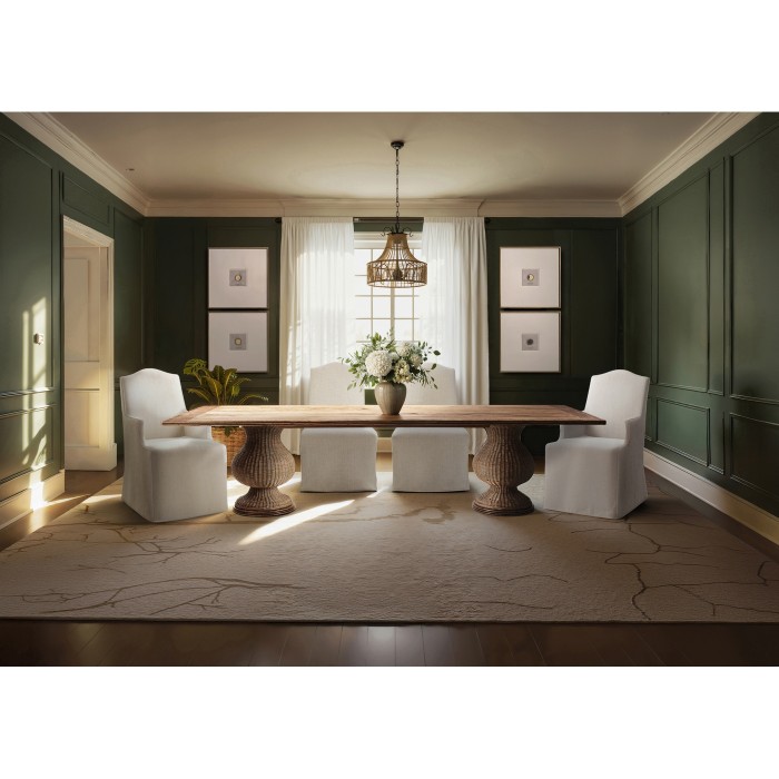 Palm Court Rattan Dining Table 120