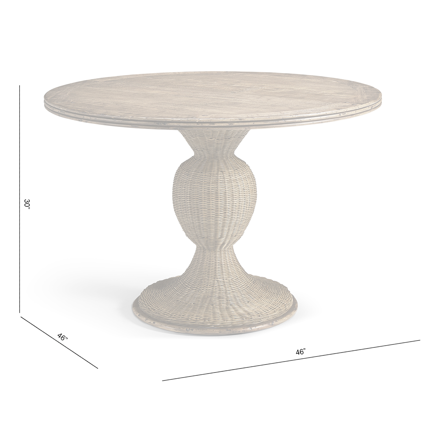 Palm Court Rattan Centre Table