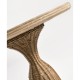 Palm Court Round Travertine Accent Table