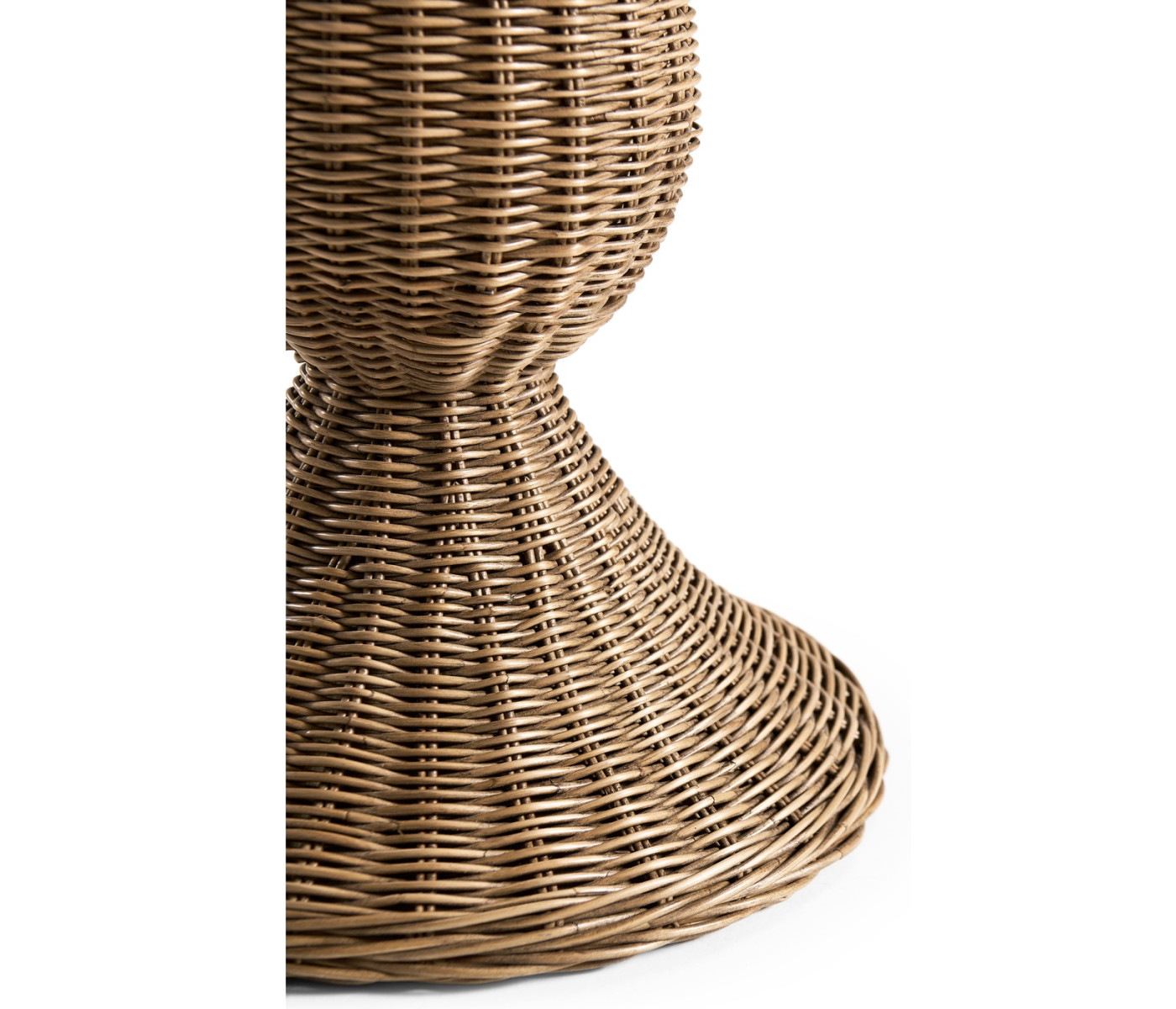 Palm Court Round Travertine Accent Table