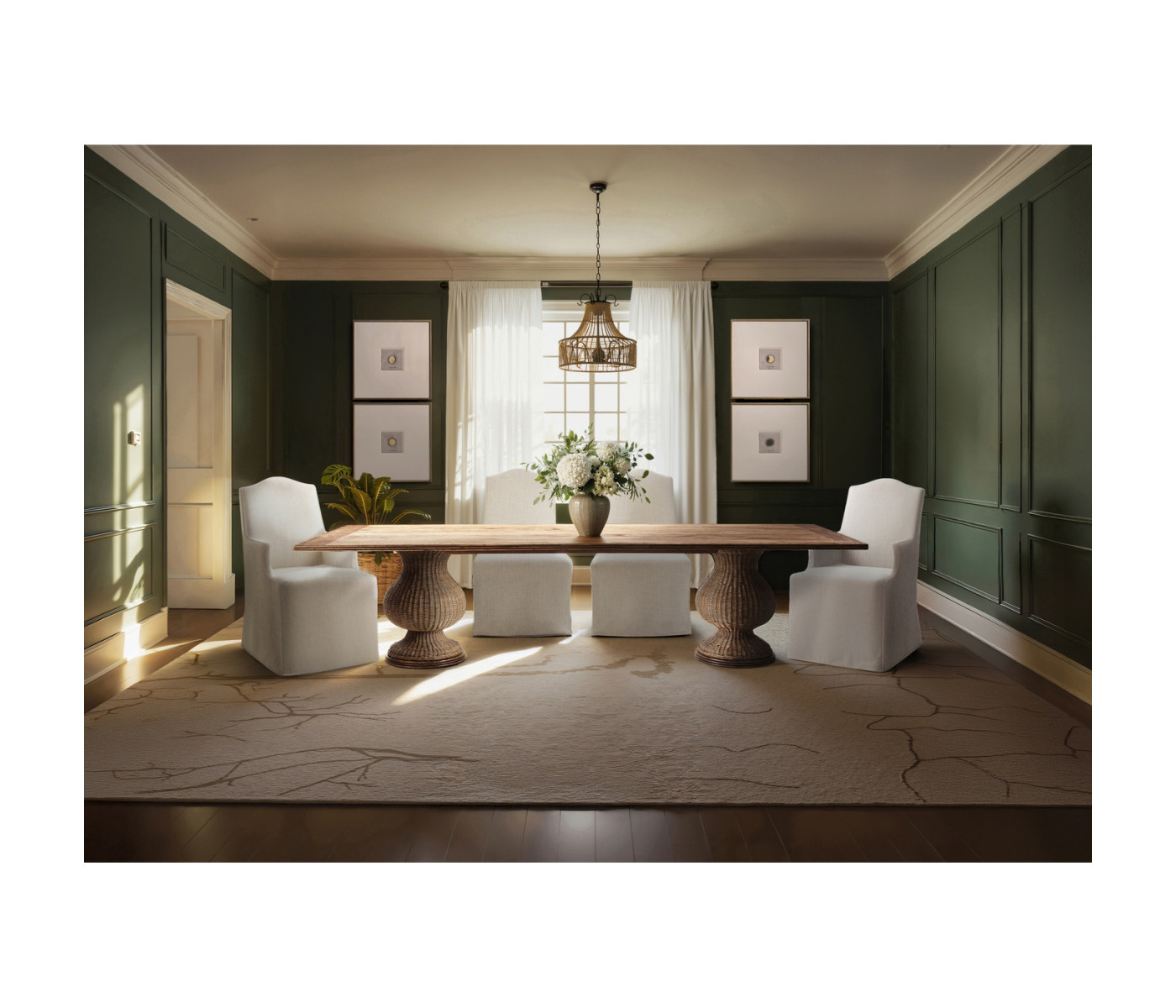 Palm Court Slip Cover Arm Chair