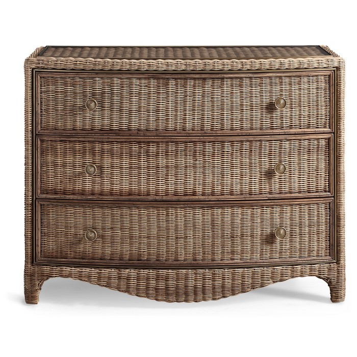 Palm Court Rattan Bow Front Chest