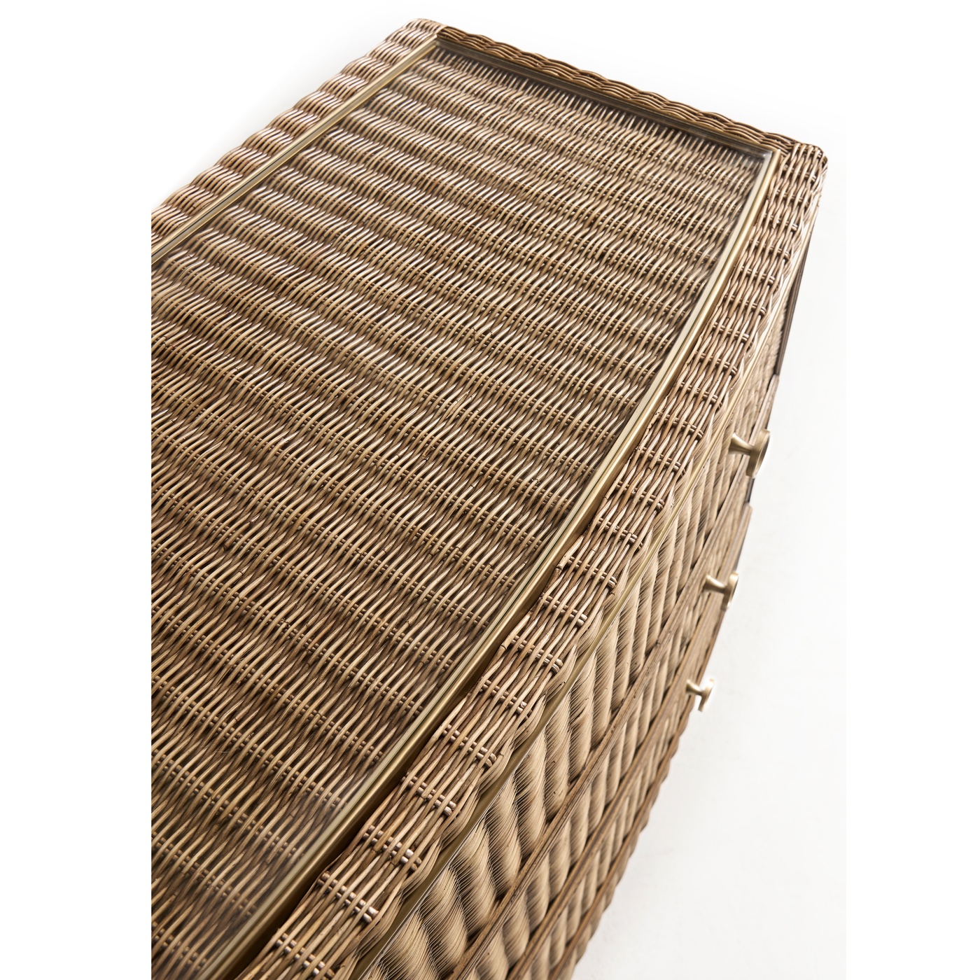 Palm Court Rattan Bow Front Chest
