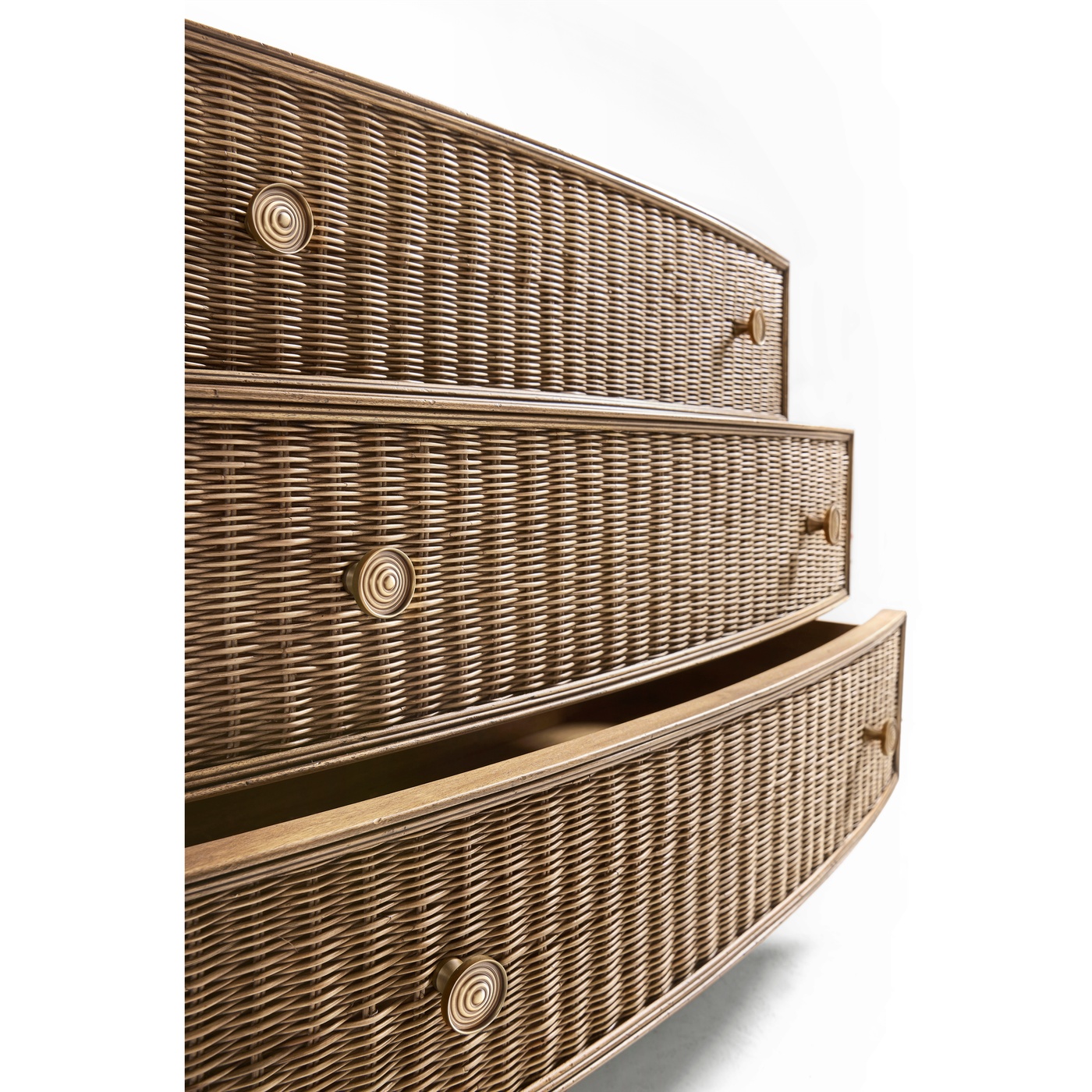 Palm Court Rattan Bow Front Chest