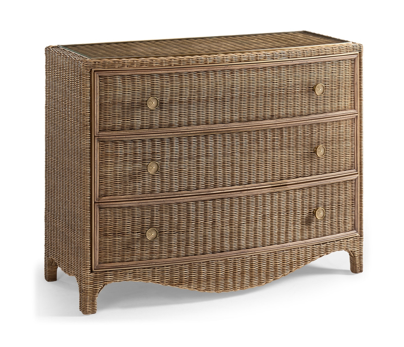 Palm Court Rattan Bow Front Chest