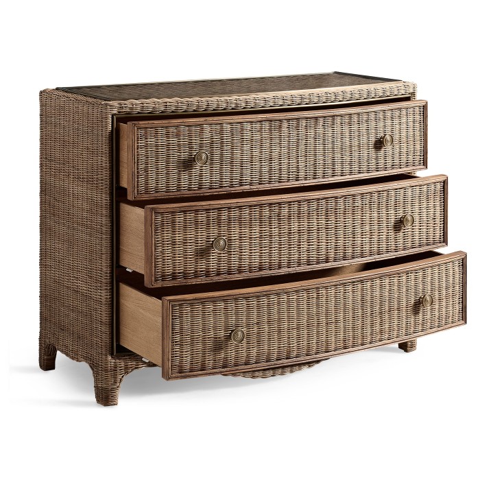 Palm Court Rattan Bow Front Chest