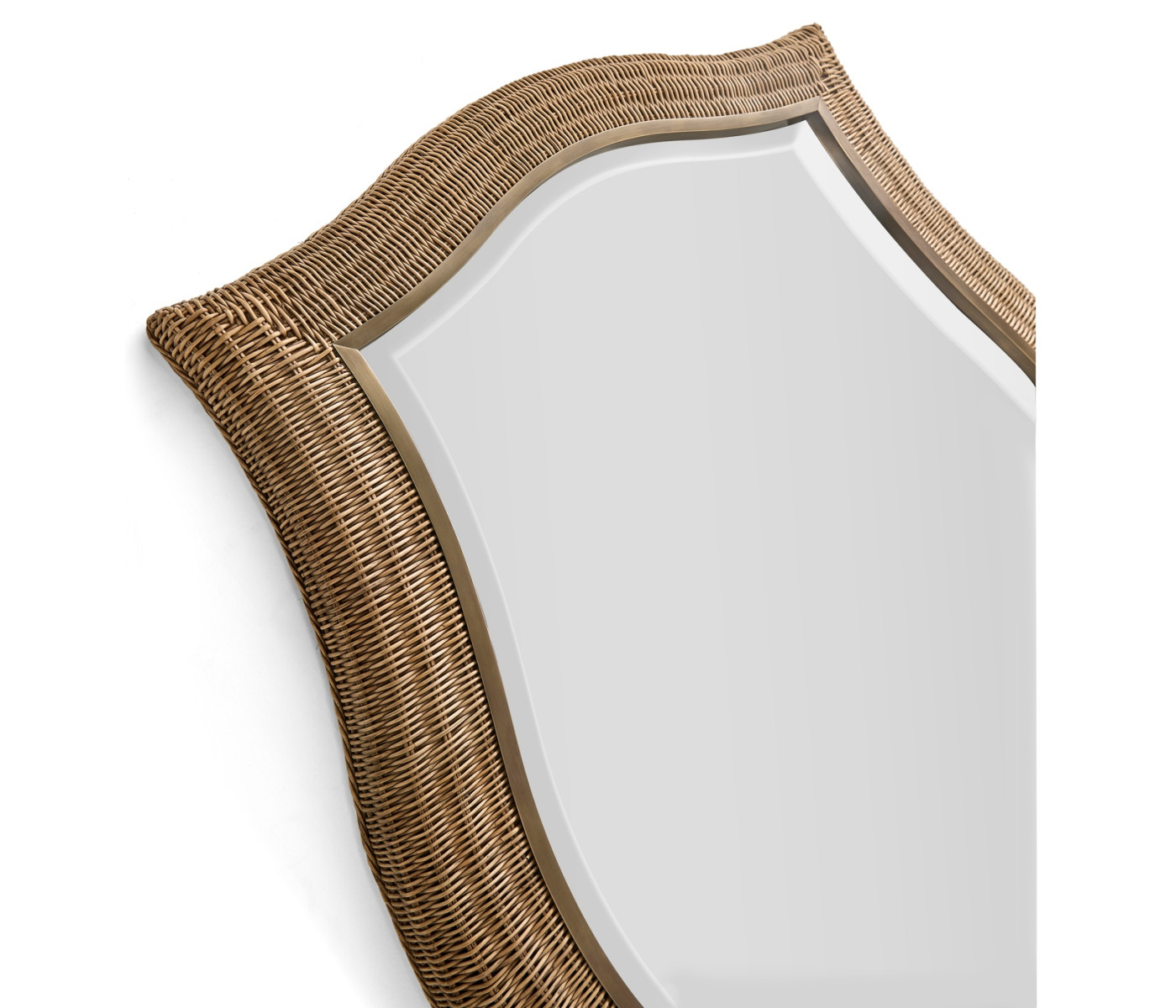 Palm Court Haven Rattan Wall Mirror