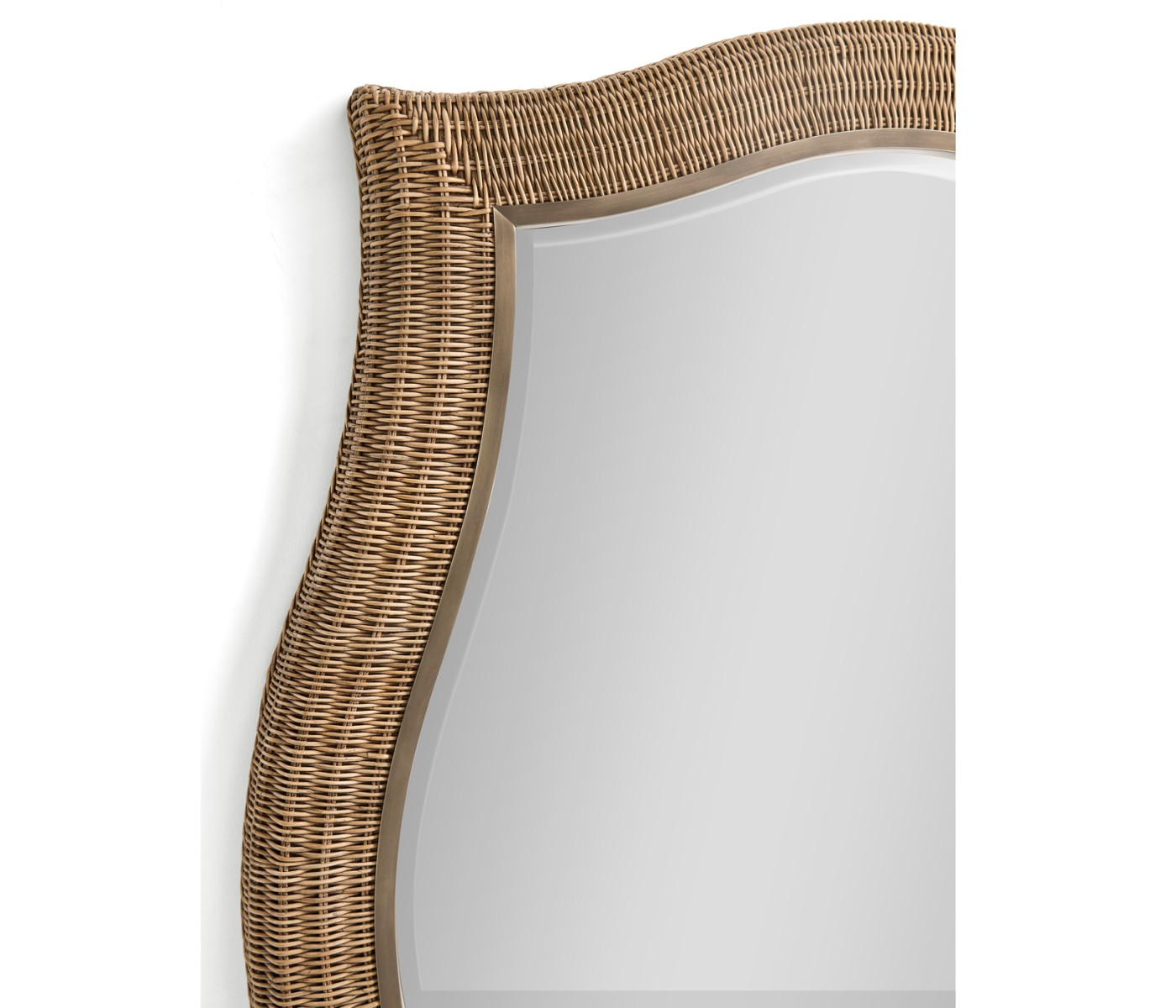 Palm Court Haven Rattan Wall Mirror